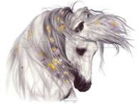 Лошадь цветы